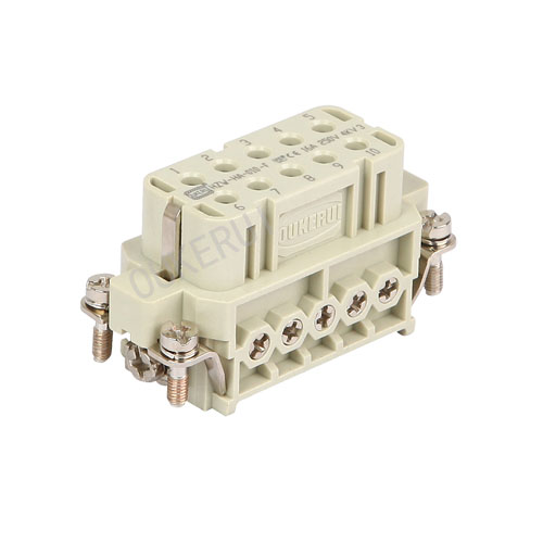 10 Pin 16A 250V Heavy Duty Connector Female ထည့်သွင်းခြင်း။