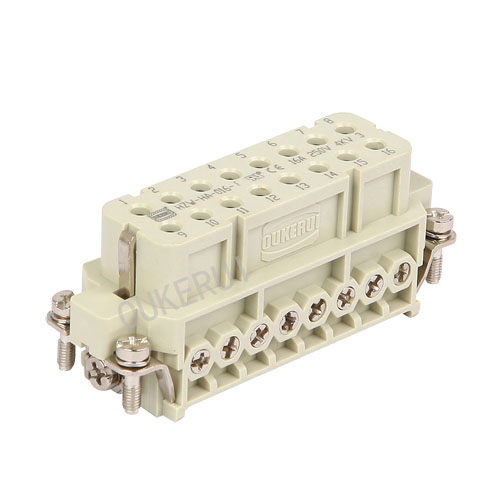 16 Pin 16A 250V Heavy Duty Connector Female ထည့်သွင်းခြင်း။