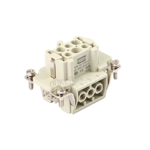 6 Pin 16A 500V Heavy Duty Connector Female ထည့်သွင်းခြင်း။